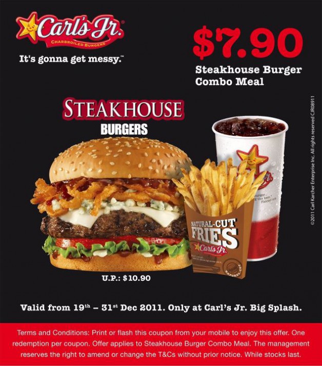 Carls jr coupons australia