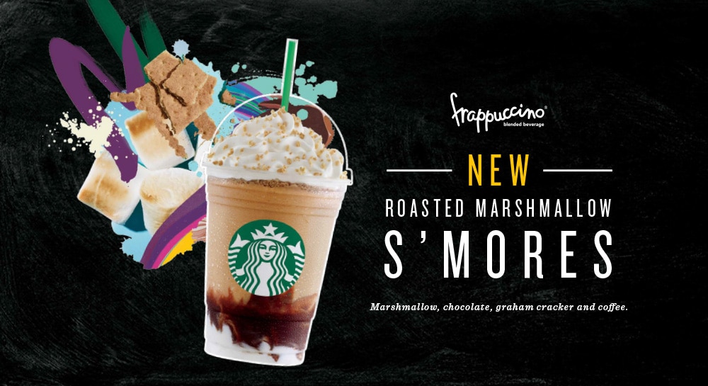 Starbucks debuts two new Frappes Roasted Marshmallow S'mores & Key