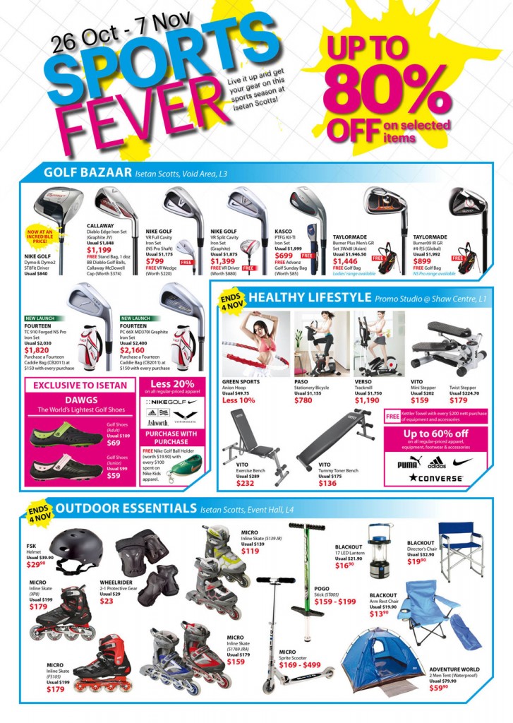 Isetan Sports Fever Great Deals Singapore