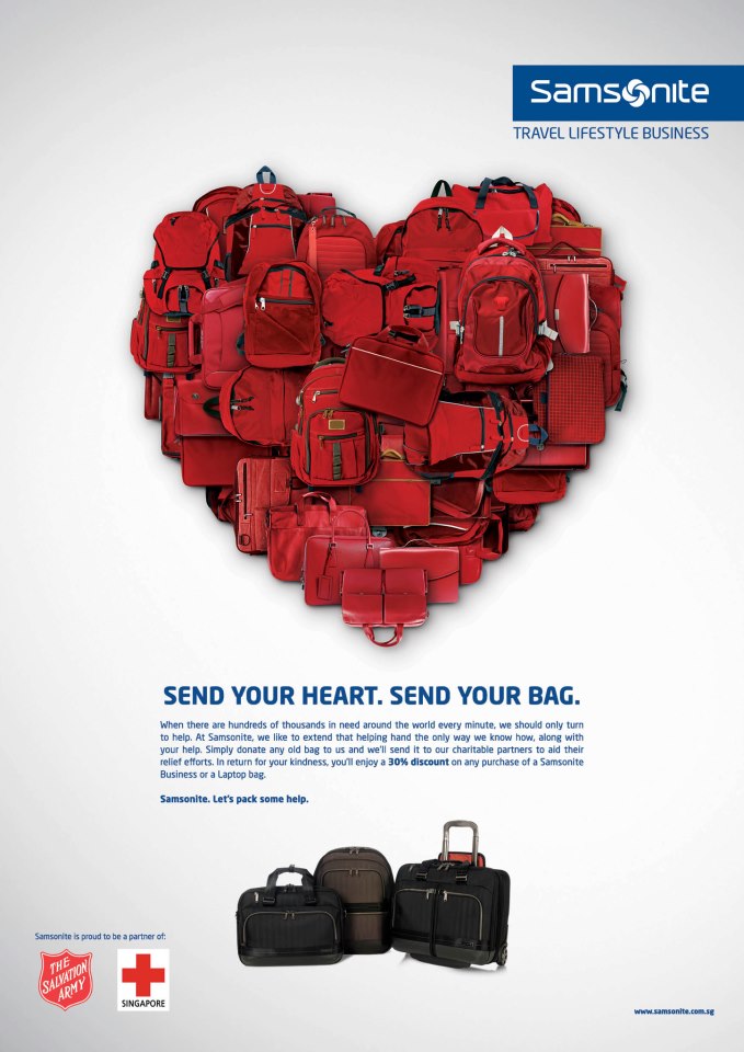 Samsonite and TANGS Bag Donation