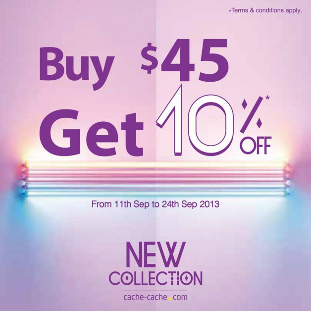 Cache Cache New Collection Discount Promotion, Buy 45 Get 10 Off