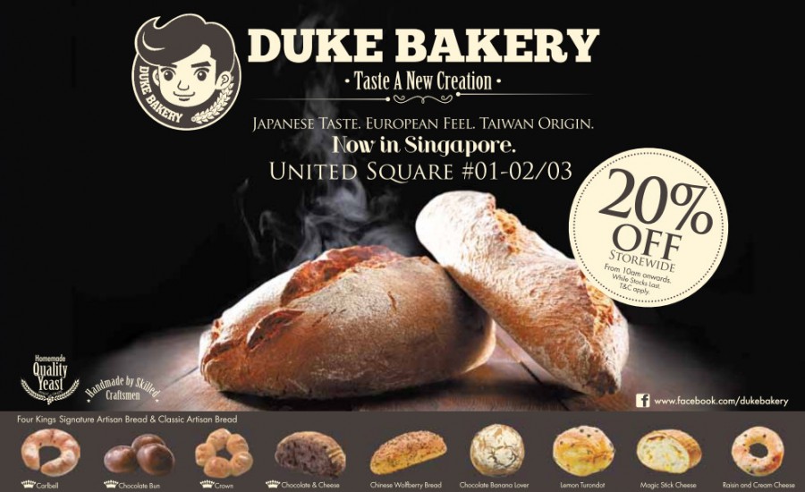 Duke Bakery Opening Promotion 20 Off Storewide Bread United Square