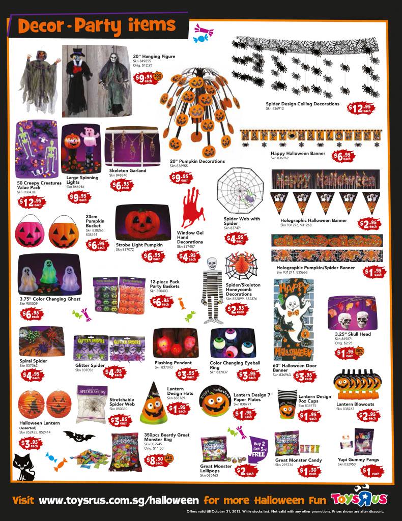 Toys "R" Us Singapore Trick Or Treat Halloween BooTique Costumes Promotion October 2013 Great