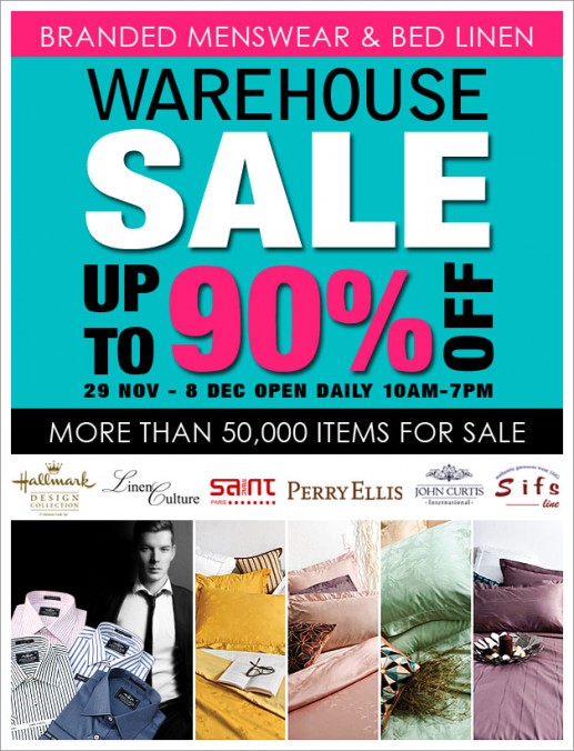 Branded Menswear & Bed Linen Warehouse Sale 2013 Up To 90 Off On Over 50,000 Items Great