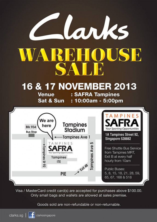 clarks warehouse sale