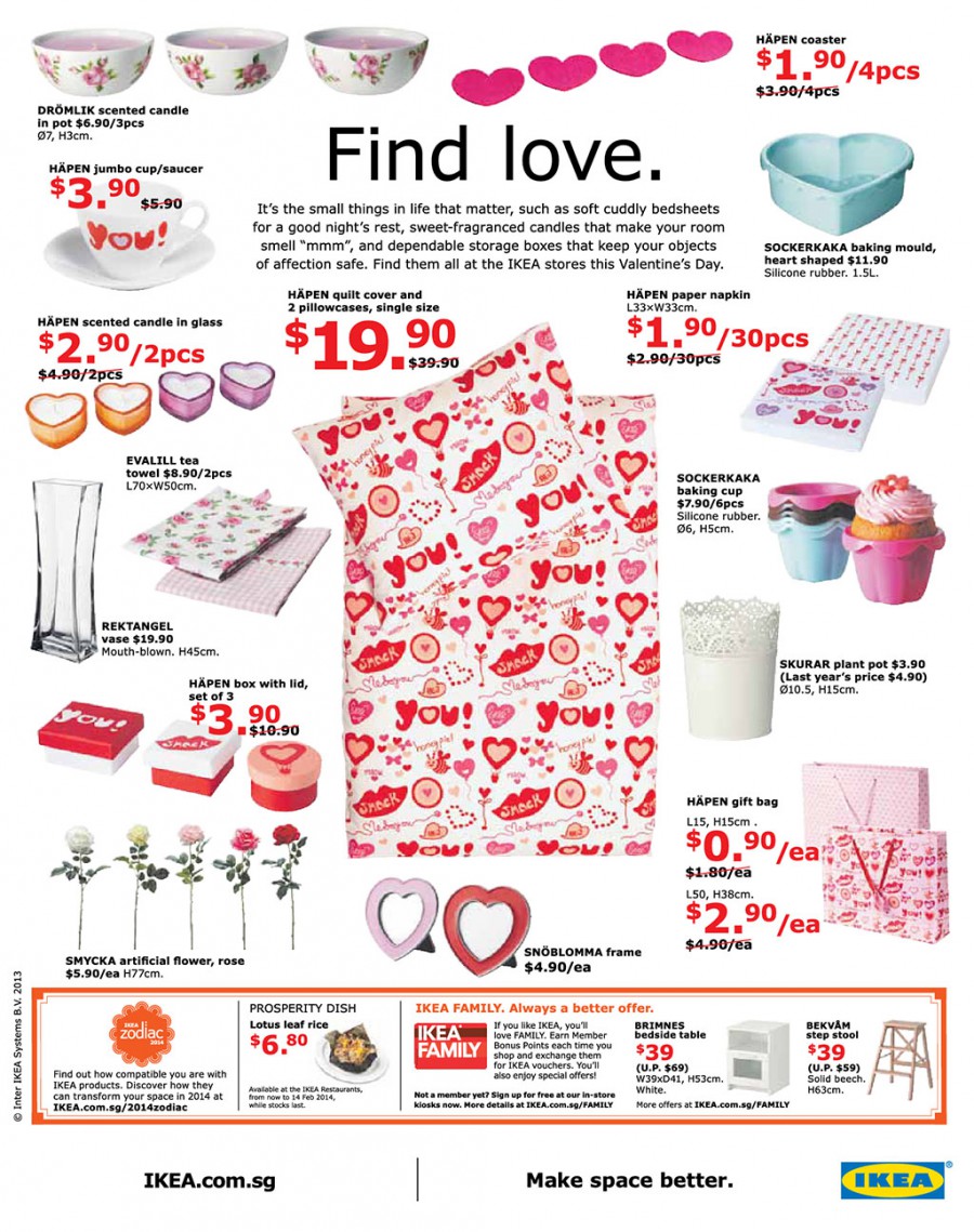 IKEA "Celebrate Love" Collection Valentine's Day 2014 Home Decor