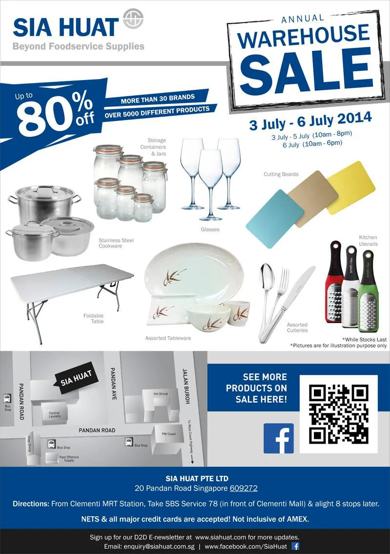 Sia Huat Annual Warehouse Sale 14 Over 5 000 Kitchenware Products Great Deals Singapore