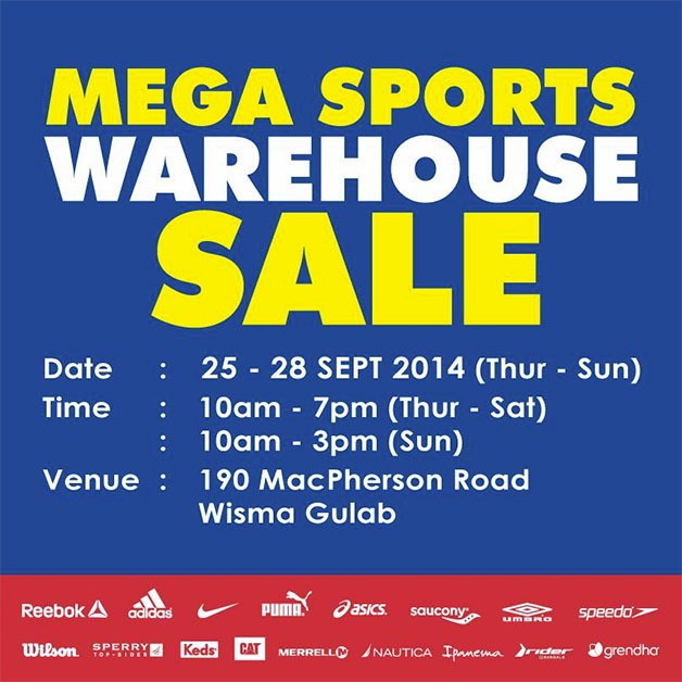 Royal Sporting House Mega Sports Warehouse Sale Happening this Weekend