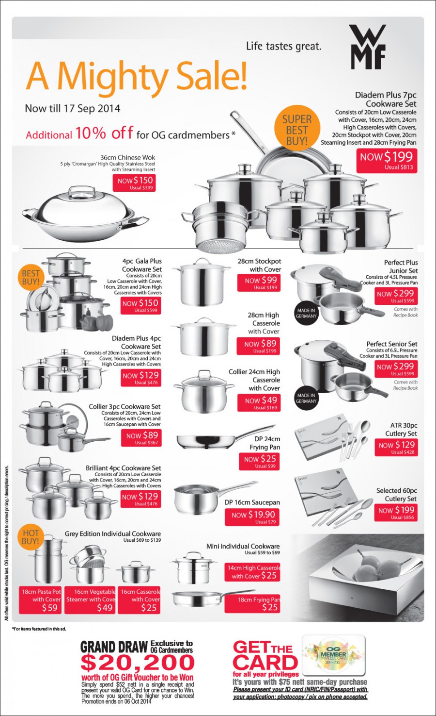 OG's WMF Mighty Sale Offers 7Piece Cookware for 199 Only Great