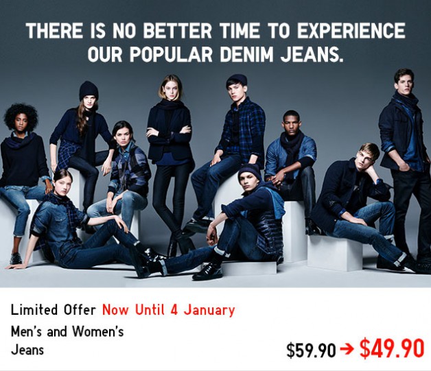Uniqlo drops 10 on their popular denim jeans + New Year discount code