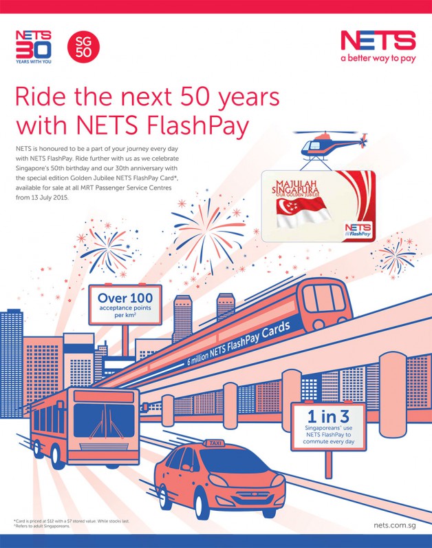NETS celebrate SG50 with special edition Golden Jubilee NETS FlashPay