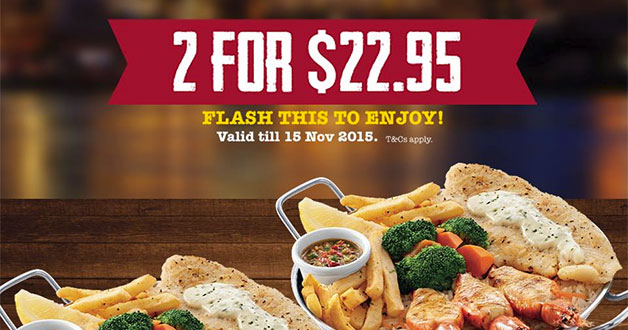 Flash these Manhattan Fish Market Flamed Platter Coupons to enjoy savings, now till mid-November