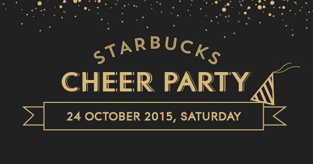 Starbucks Gold Card member? You might win a ticket to their Cheer Party