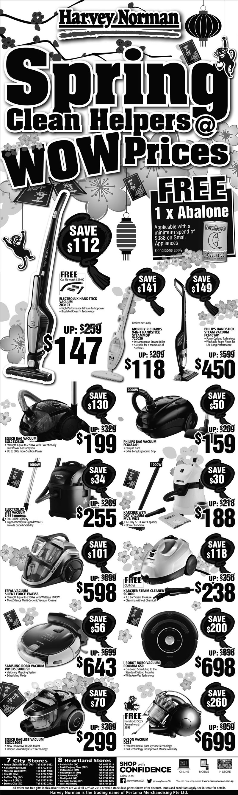 Harvey Norman vacuum cleaner & steammop sale rescues your Spring