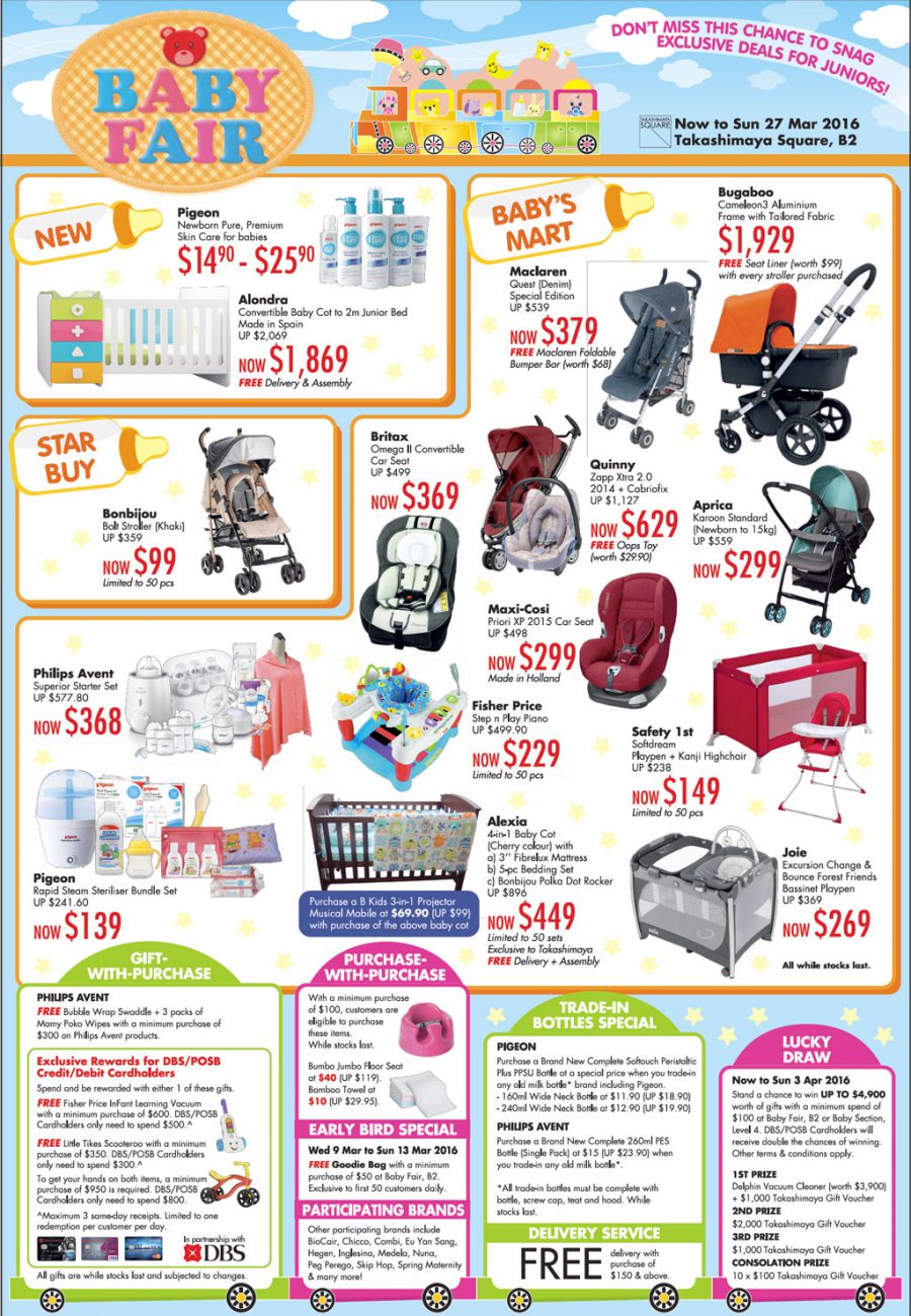 Takashimaya Baby Fair happening now with exclusive deals & tradein offers Great Deals Singapore