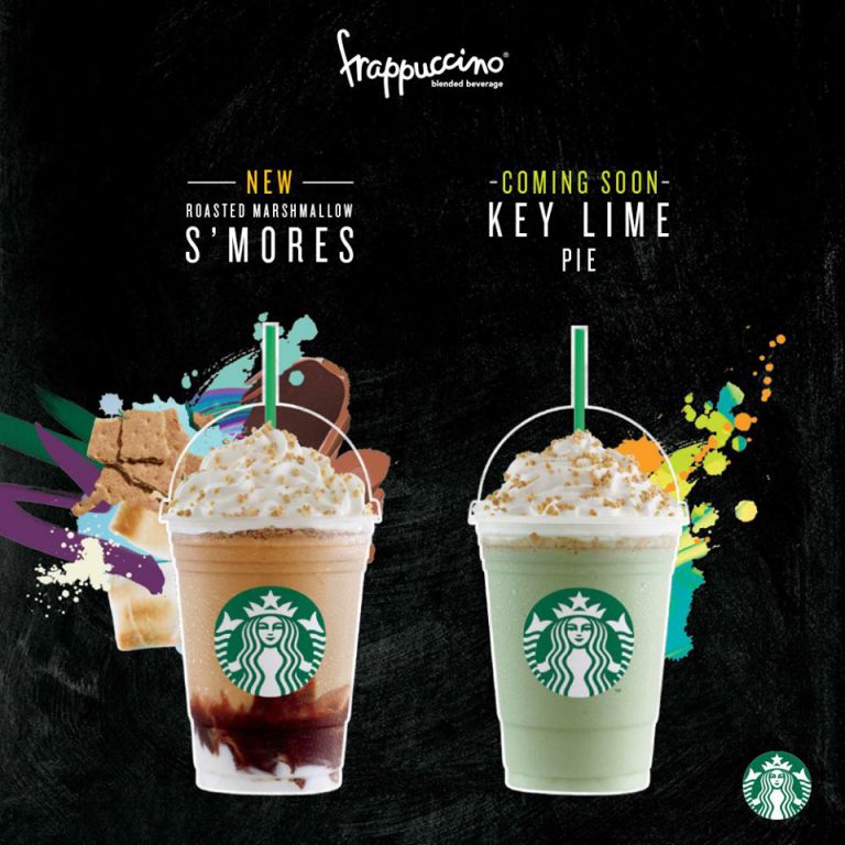 Starbucks debuts two new Frappes Roasted Marshmallow S'mores & Key