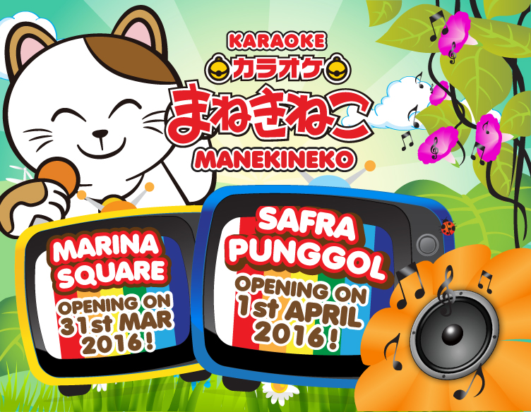 Karaoke Manekineko 10 for 2 hours Opening Special at SAFRA Punggol