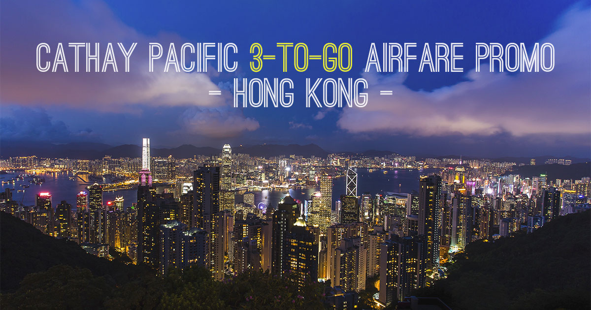 Cathay Pacific 3-to-Go Family Fare Promotion to Hong Kong