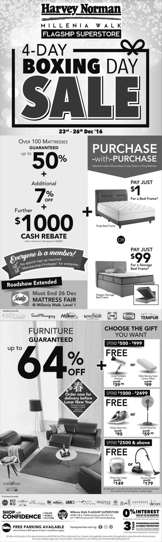 Harvey Norman 4Day Boxing Day Sale goes crazy with discounts on many items Great Deals Singapore