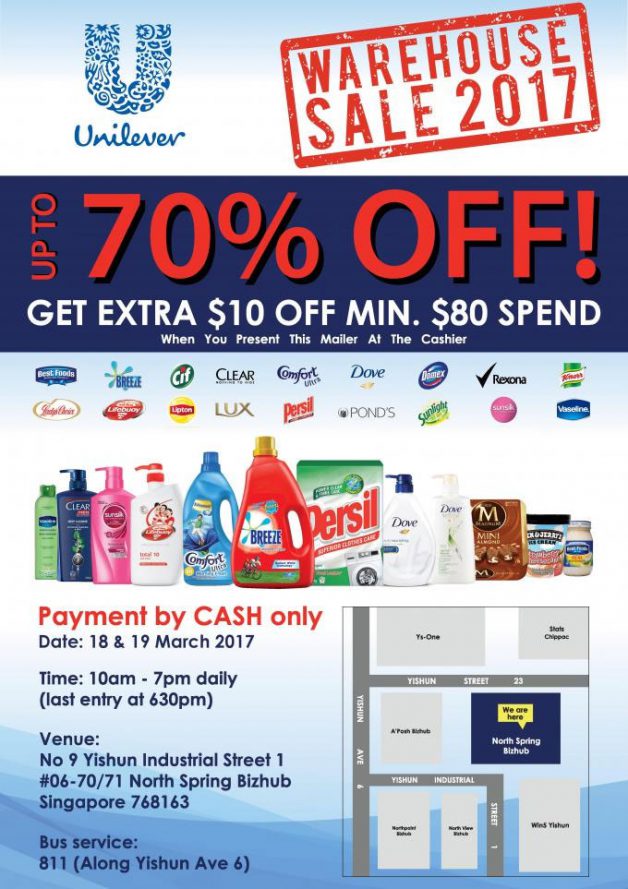 World's largest consumer goods firm Unilever to hold Warehouse Sale on