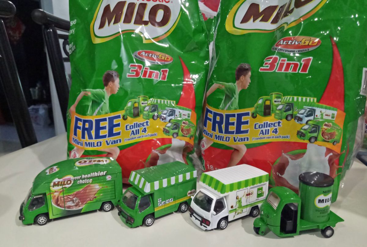 Fans can now find these MILO Van Collectibles at all major supermarkets