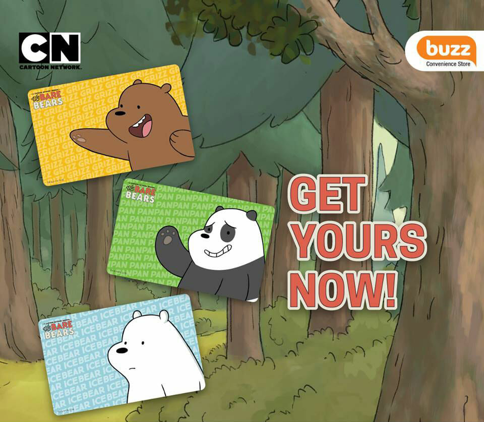 New 'We Bare Bears' EZLink Cards are now available at Buzz Convenience