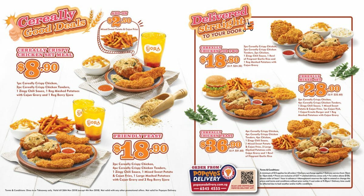 Here are Popeyes S'pore latest Discount Coupons you can use till