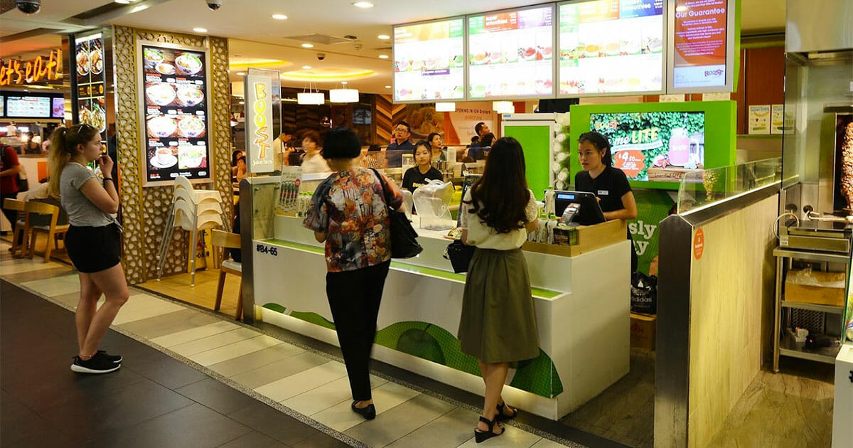 Boost Juice Bar ION Orchard is offering 1for1 on Original Crush