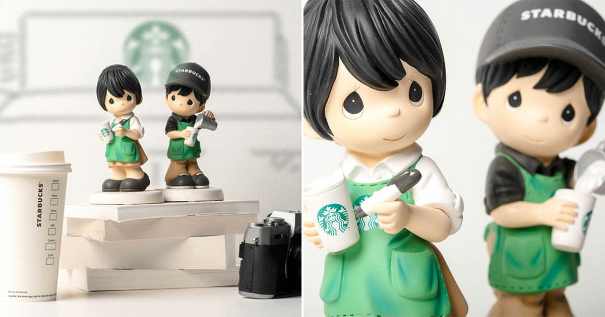This pair of Starbucks x Precious Moments Baristas will make the