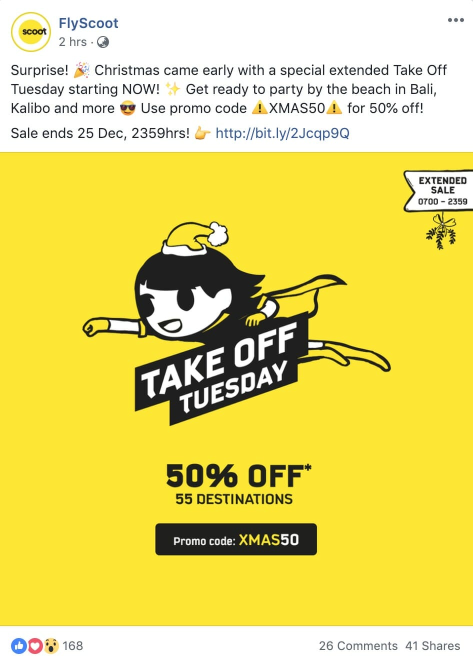 Scoot extends Christmas Sale with 50% Off Promo Code to 55 destinations ...