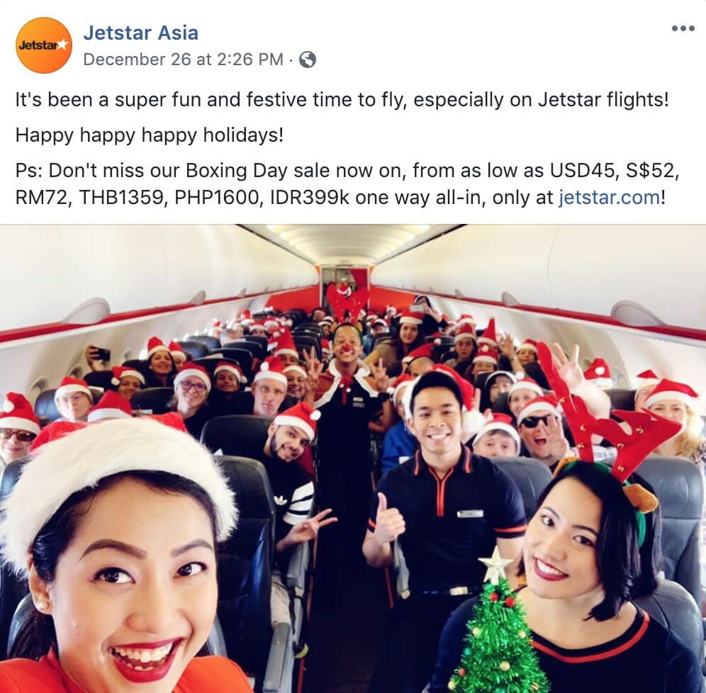 Jetstar 'Boxing Day' Sale now on till December 31 with promotional
