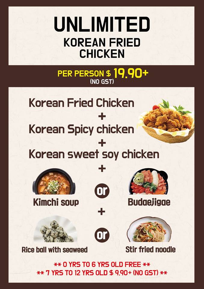 This Yishun restaurant offers unlimited freeflow Korean Fried Chicken