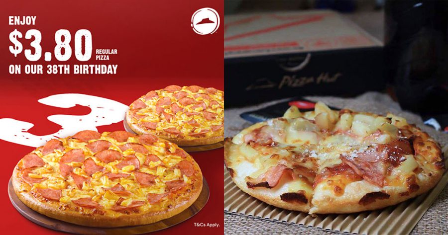 Pizza Hut S'pore is offering a Regular Pan Pizza for only $3.80 when