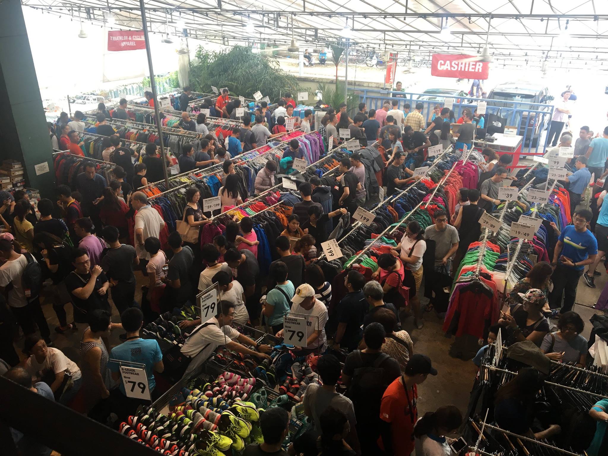 Outdoor Venture Warehouse Sale in Kaki Bukit will have sportswear