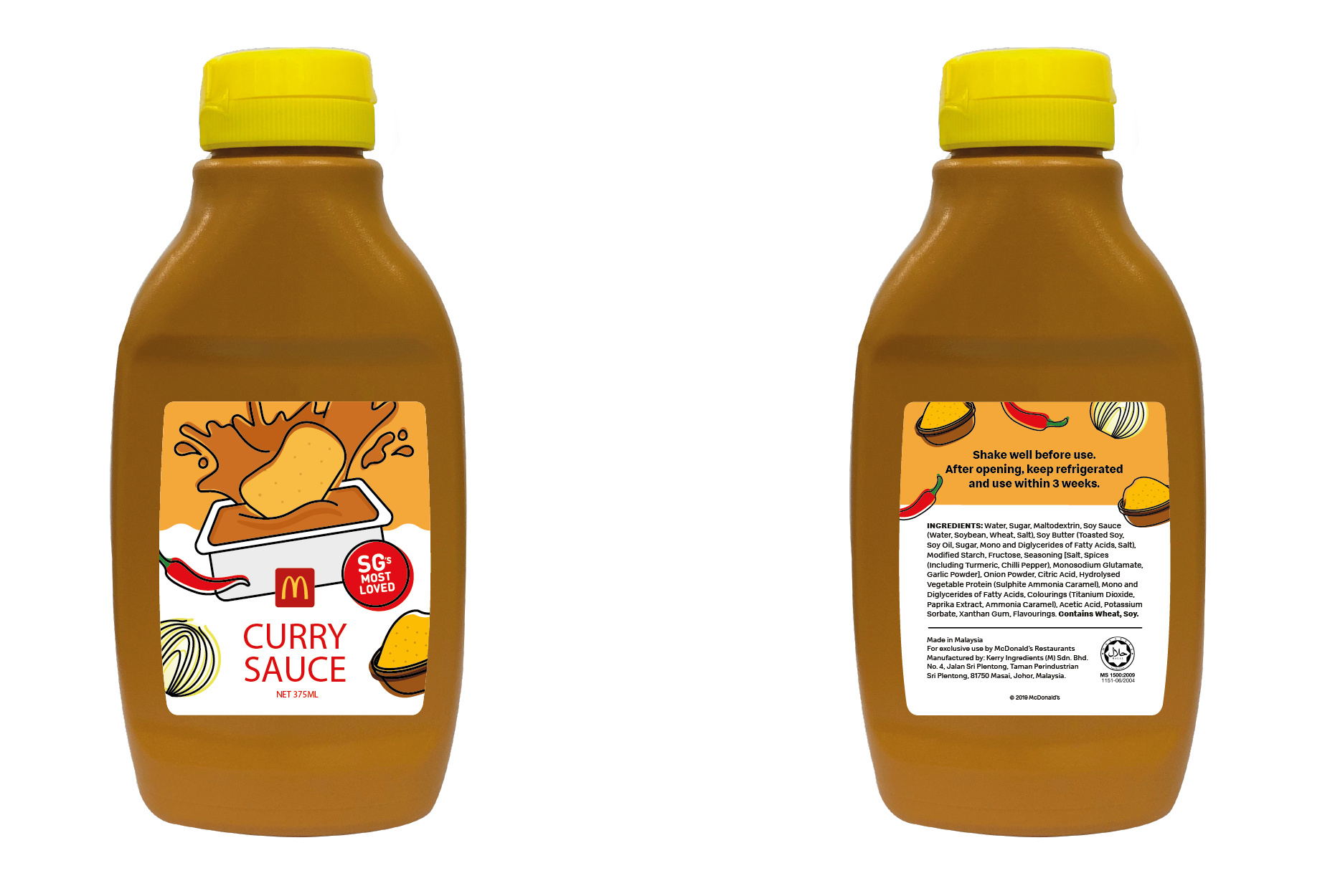 Curry Sauce Bottle and Spicy Chicken McNuggets returns to McDonald's S