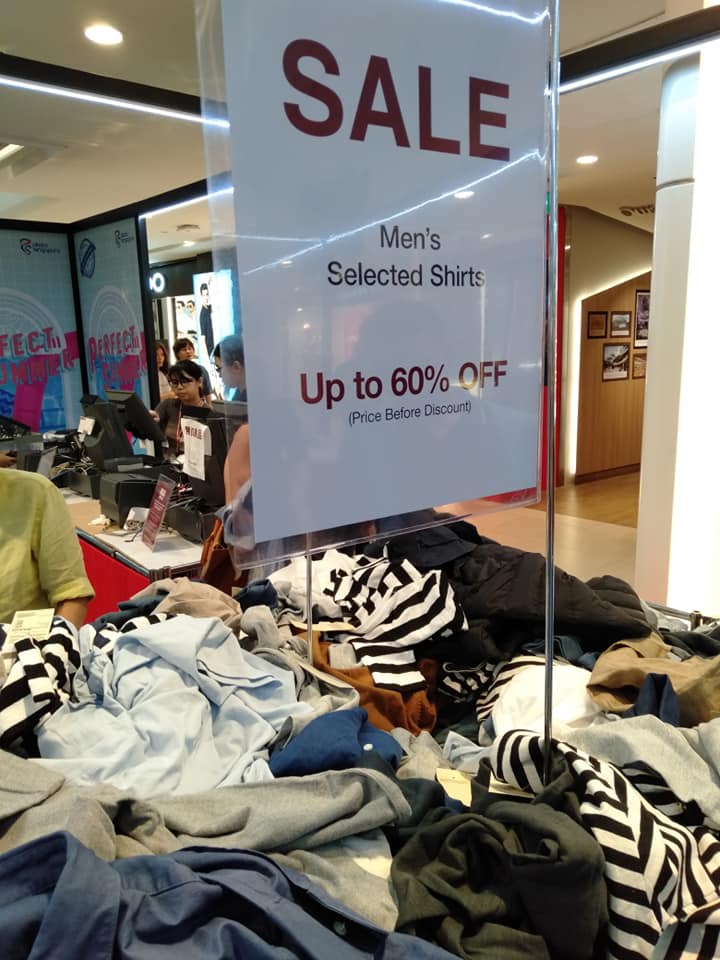 MUJI is having an Atrium Sale at Plaza Singapura with clothing & accessories up to 50 off till