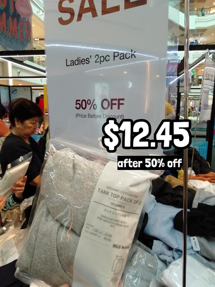 MUJI is having an Atrium Sale at Plaza Singapura with clothing & accessories up to 50 off till