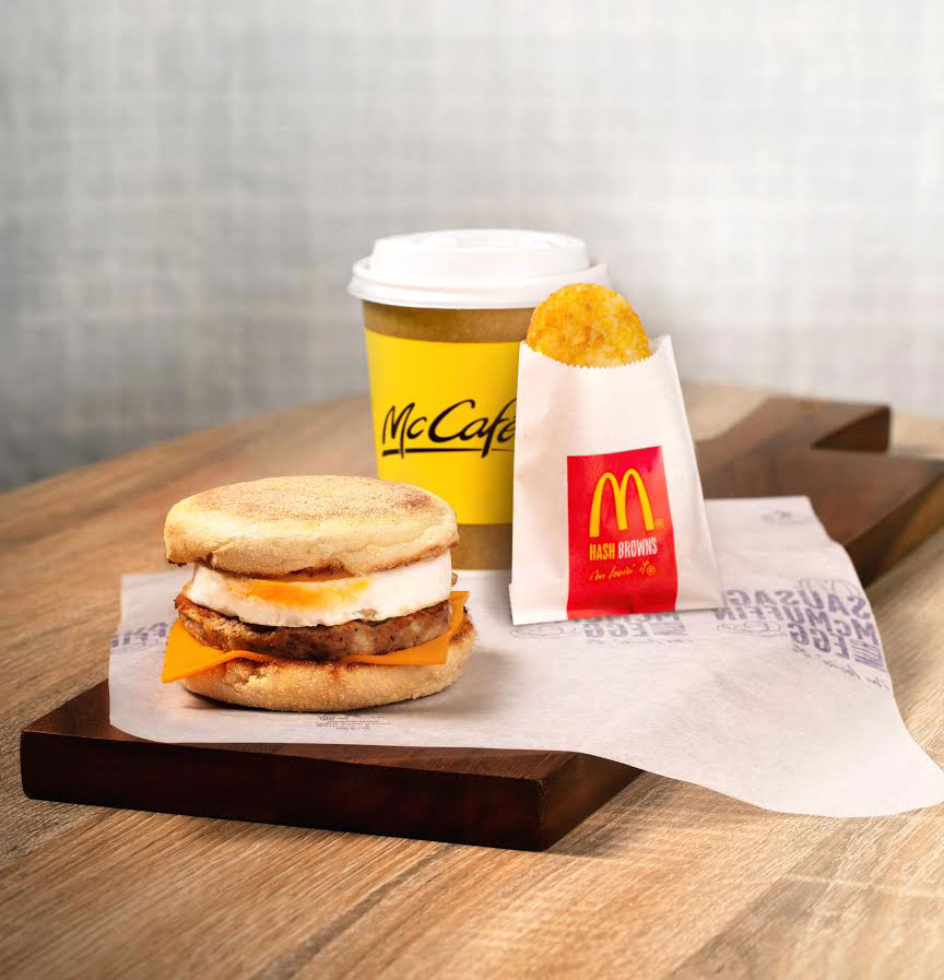 McDonald's S'pore now selling their Sausage McMuffin with Egg Meal at