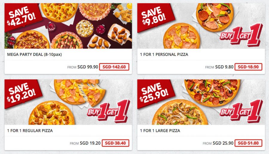 Pizza Hut Delivery offering 1for1 Pizza Promotion in any