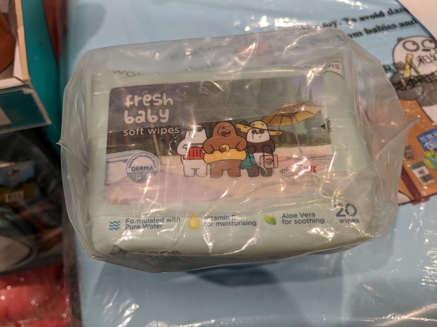 Watsons S'pore selling We Bare Bears merchandise including umbrella