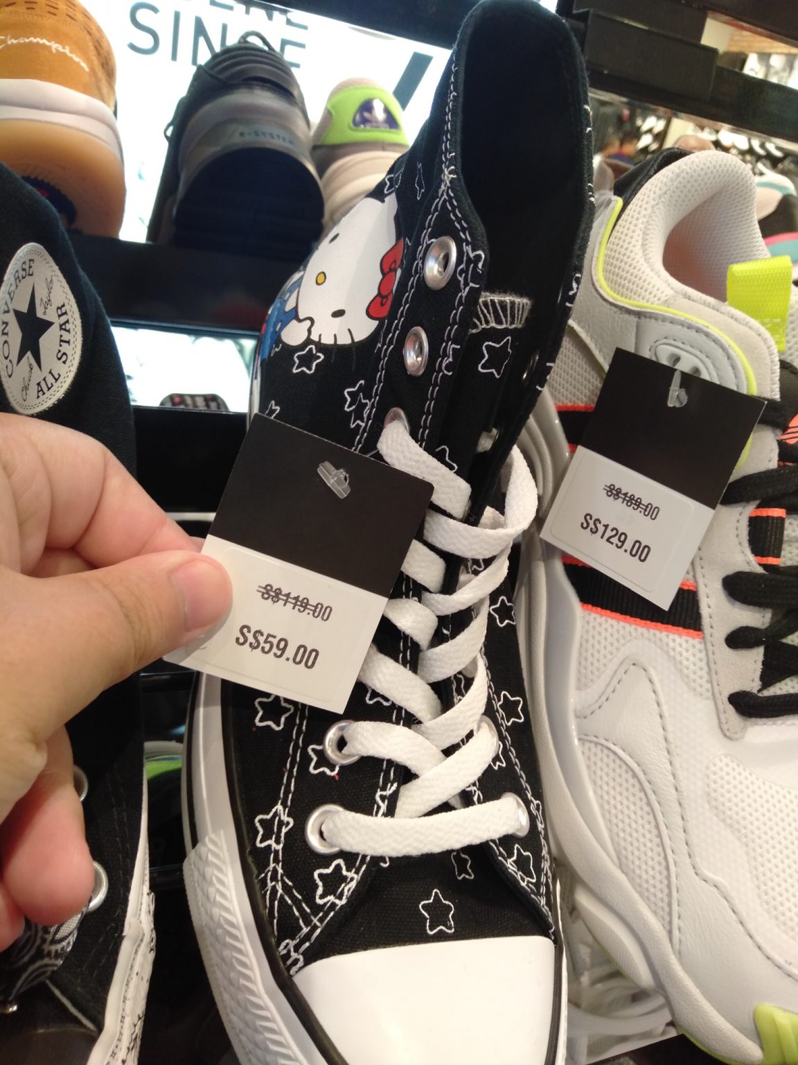 Foot Locker now having sale on Hello Kitty x Converse shoes with prices