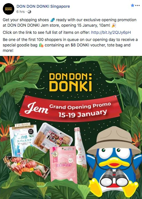 Don Don Donki Jem officially opens on Jan 15. Here are the Grand