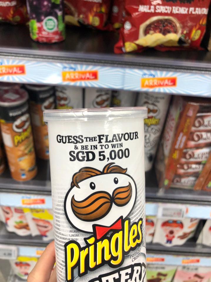Pringles 'Mystery Flavour' selling at 3.95 for 2 cans spotted in S