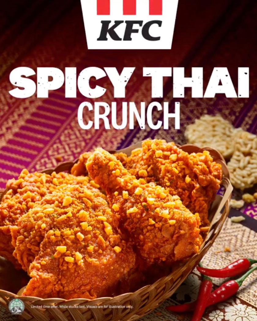 KFC S'pore launches new Spicy Thai Crunch Fried Chicken, has special
