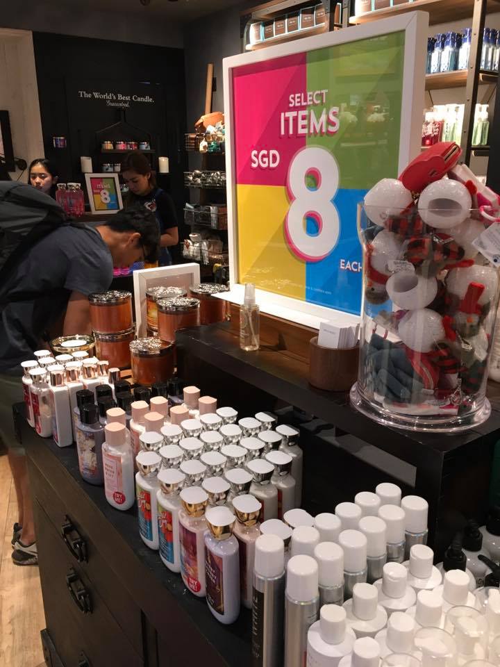 Bath & Body Works stores in S'pore having sale with beauty & fragrance
