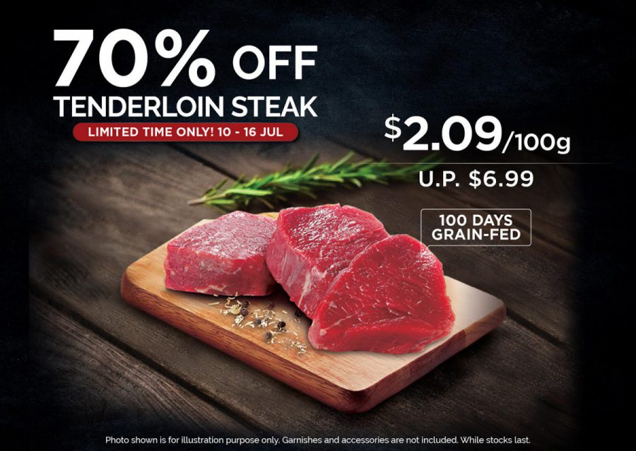 Cold Storage has RibEye & Tenderloin Steak offers up to 70 off usual