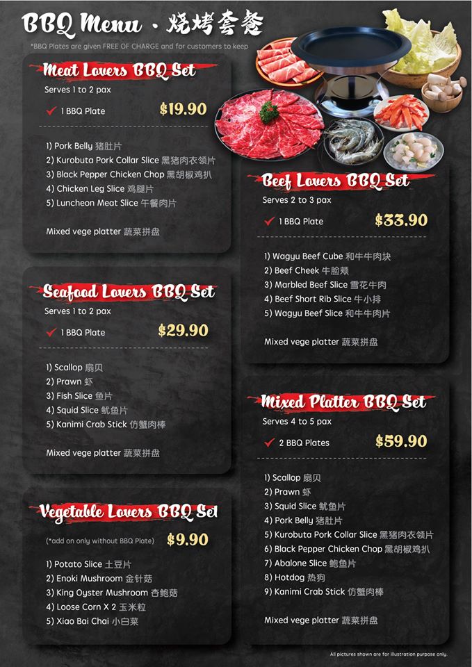 Takeaway Hotpot Place in Sin Ming has Set Meals from 19.90, even lets you keep the hotpot & BBQ