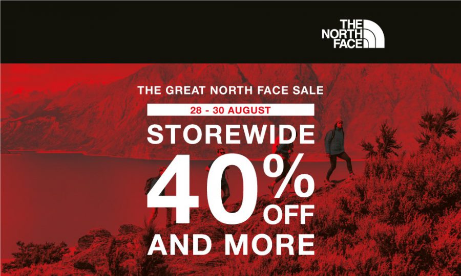 The North Face offers Flat 40 Off Storewide Sale from Aug 28 30 at all outlets, has jackets