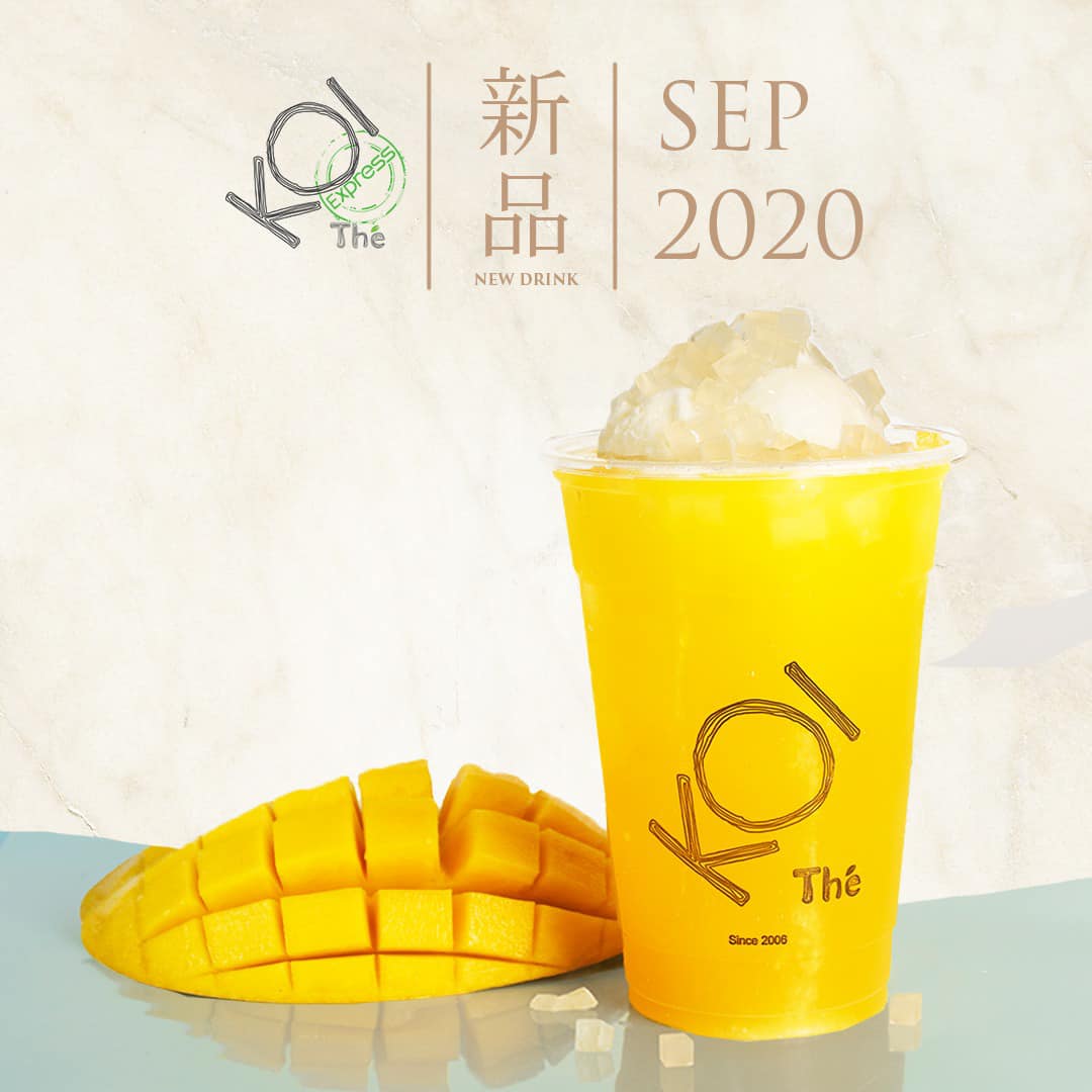 KOI S'pore launching Biscuit Milk Tea and hints new Mango drink with