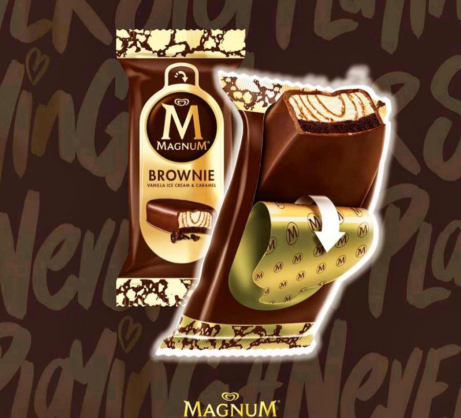 Magnum Brownie Ice Cream now available for S4.50 each at 7Eleven